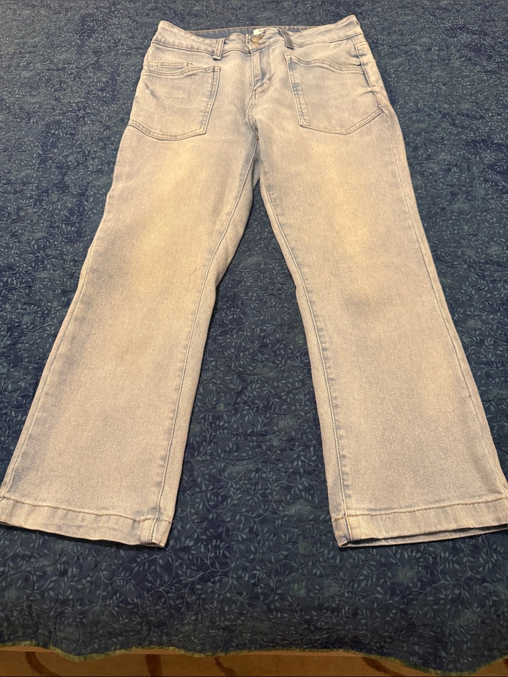 Kensie Vintage Luxe Crop Jeans, Size 6/28